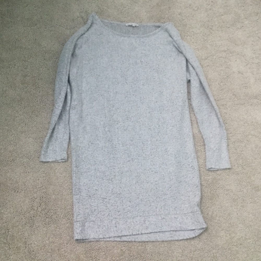 Charlotte Russe Grey Sweater Bodycon Dress Size Small Fall Winter Basic Layer